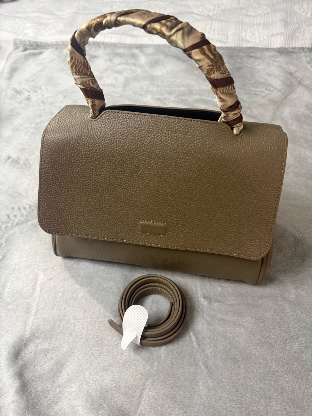 Classic Taupe Women's Top-Handle Satchel